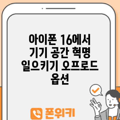 아이폰 16에서 기기 공간 혁명 일으키기: 오프로드 옵션