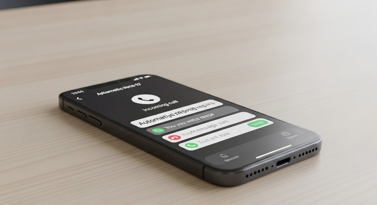 단 3분! 아이폰17 전화 수신 시 자동 문자 응답 설정 비법