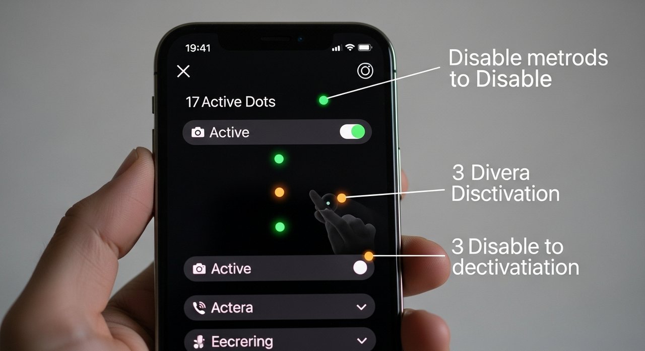 아이폰17 화면 녹색 주황 점 의미와 끄는 3가지 방법